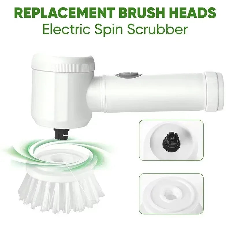 🧽 Electric Spin Scrubber – 5-in-1 Cordless Cleaning Brush