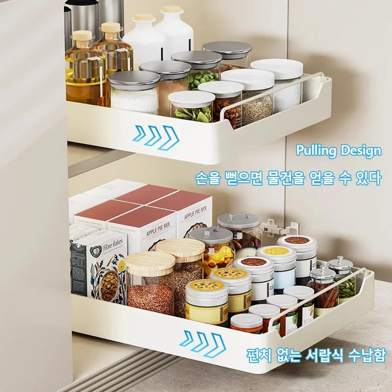 New Kitchen Storage Rack with Slide Rails