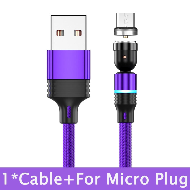 Hot Selling 540° Rotate Magnetic USB Cable