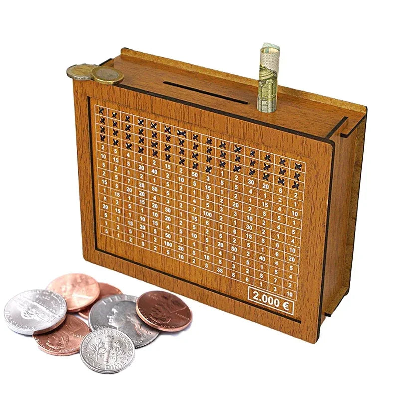 Wooden PiggyBanks-EURO