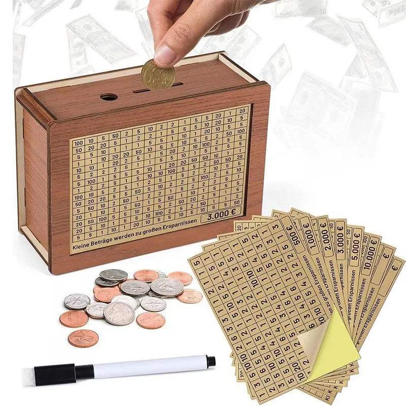 Wooden PiggyBanks-EURO
