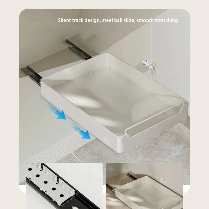 New Kitchen Storage Rack with Slide Rails