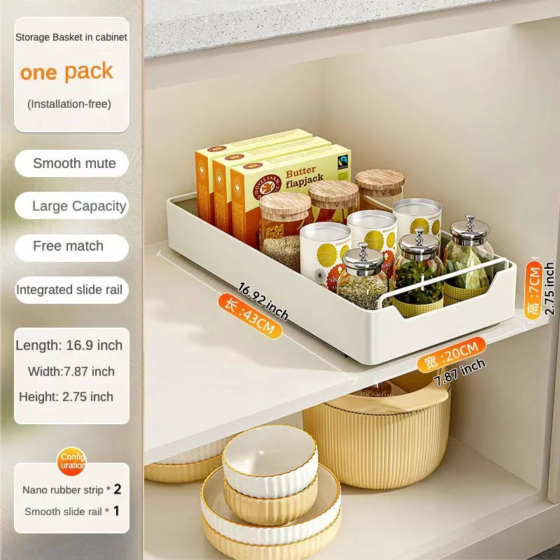New Kitchen Storage Rack with Slide Rails