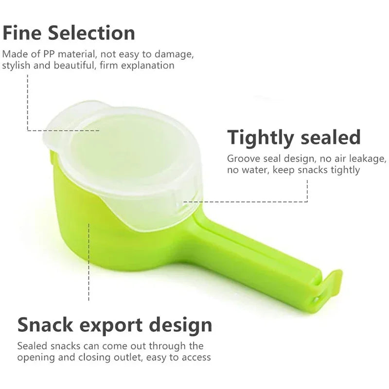 5PCS Food Bag Sealing Clips with Pour Spout