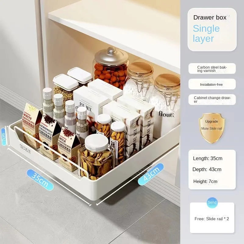 New Kitchen Storage Rack with Slide Rails