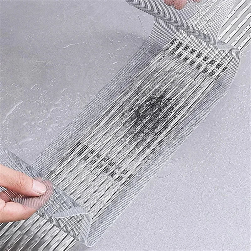Cuttable Shower Drain Hair Catcher
