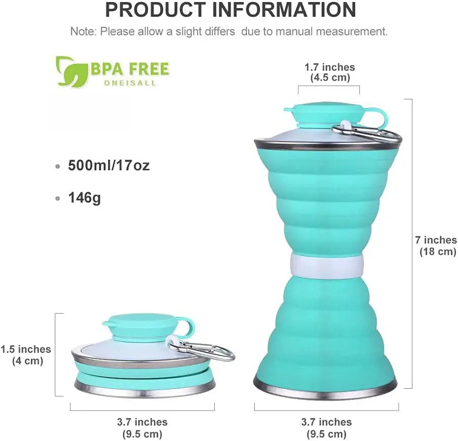 Foldable Water Bottles For  Hiking and Sports