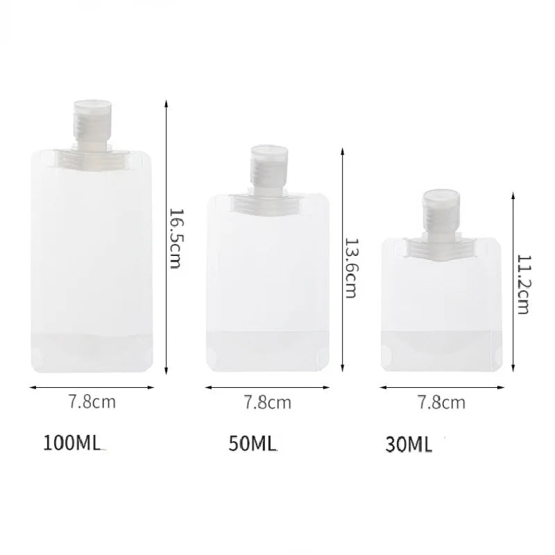 Travel Size Empty Squeeze Pouches