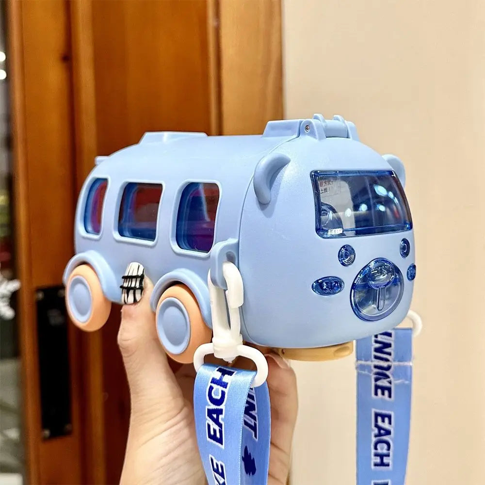 Cartoon Bus Straw Cup