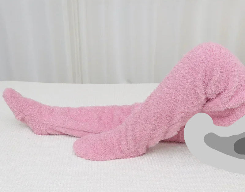 Hot Fluffy Thigh High Socks
