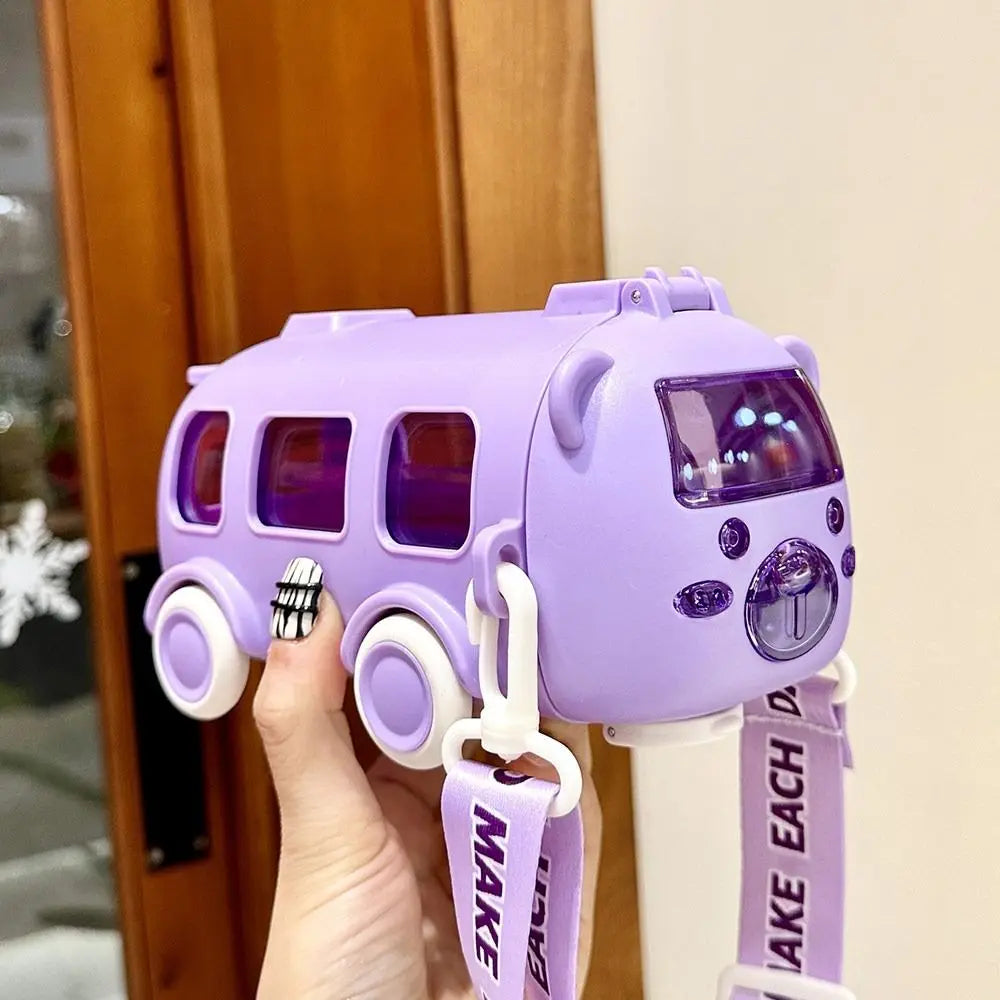 Cartoon Bus Straw Cup