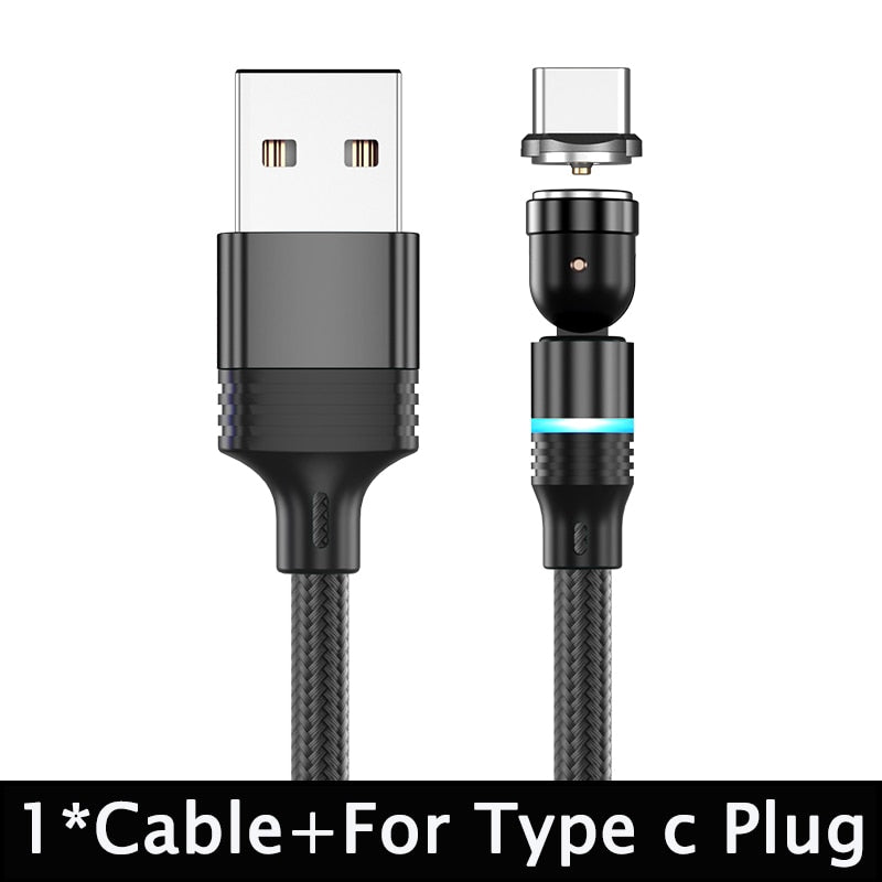 Hot Selling 540° Rotate Magnetic USB Cable