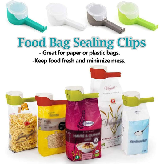 5PCS Food Bag Sealing Clips with Pour Spout
