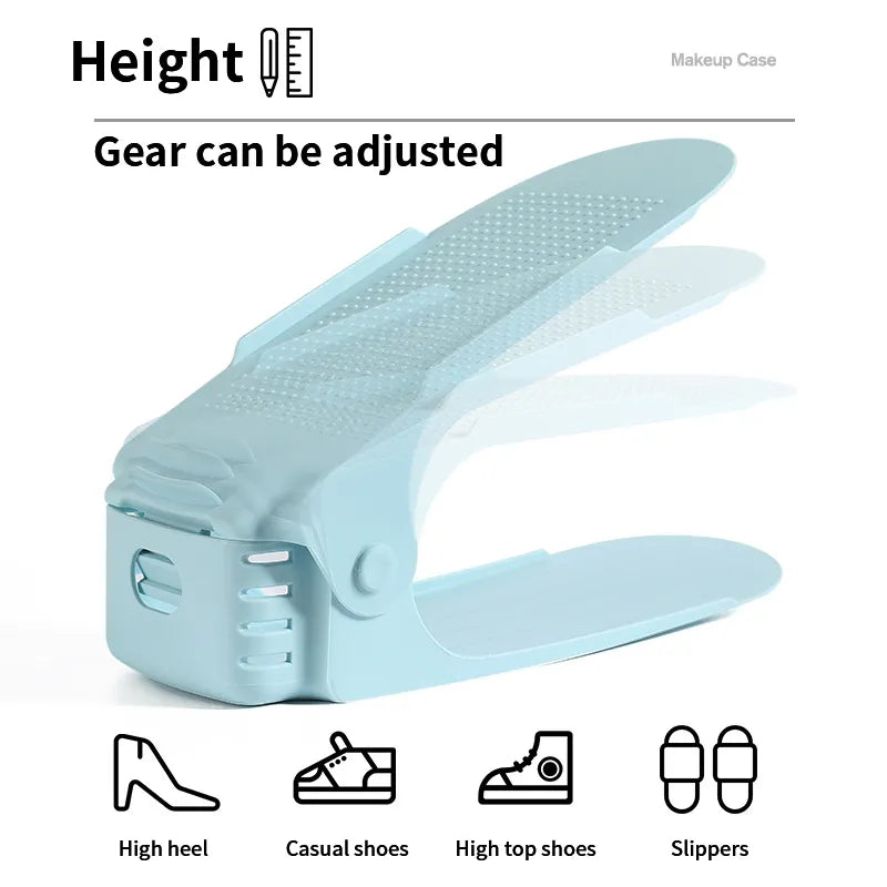 6PCS Durable Adjustable Shoe Organizer
