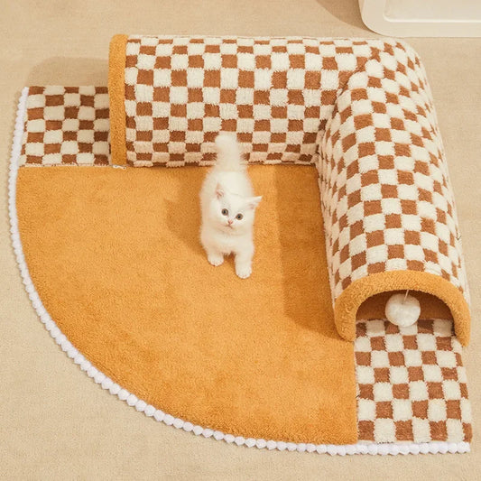 Cute Cat Bed & Toy Tunnel