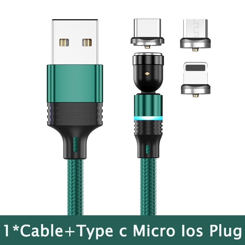 Hot Selling 540° Rotate Magnetic USB Cable