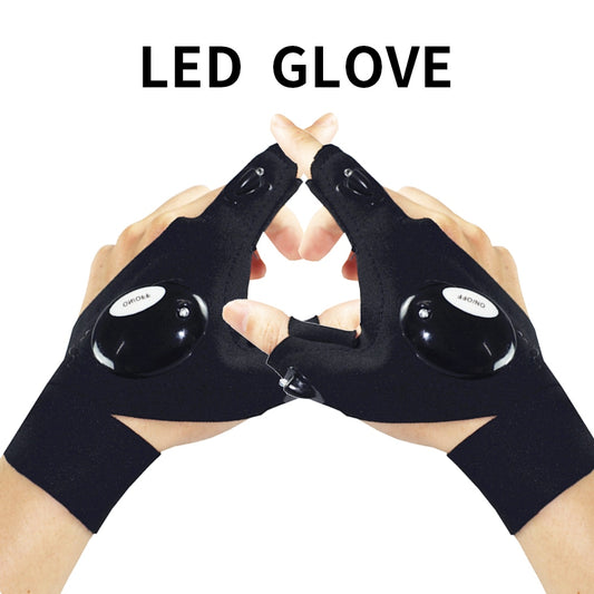 Fingerless Glove LED Flashlight